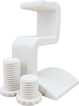 Koptelefoonhouder met Bureaubladklem (10–35 mm) – Wit – Onder Bureau – Duurzaam PLA — thumbnail 5