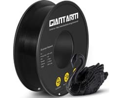 PLA Filament 1.75mm Zwart 1kg voor 3D Printer - Hoge Precisie en Klittenvrij
