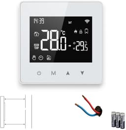 Opbouw Thermostaat | Wifi | Touchscreen bediening | Opbouwmontage | CV installatie | Tuya Smart Life | Google Home Alexa | Wit — thumbnail 1