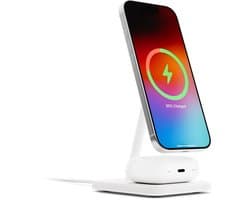 Twelve South HiRise 2 Deluxe 2-in-1 Draadloze MagSafe / Qi2 Oplader 15W - Wit