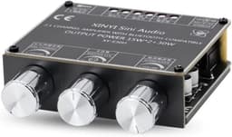 Krachtige Bluetooth 5.1 Versterker Module 2x15W + 30W met Bass en Treble Regeling (9-24V) — thumbnail 4