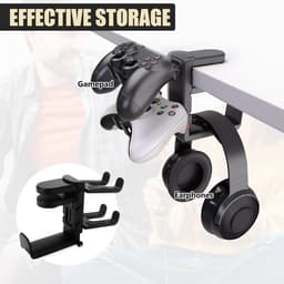 Draaibare Headset Houder en Controller Organizer voor Bureau — thumbnail 3