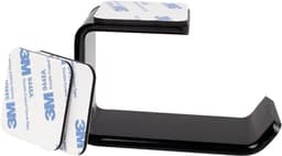 Allecto - Hoofdtelefoonstandaard - 2-delig - Acryl - Onder-bureau - Houder - Display - Zelfklevend tape - Universeel - Hoofdtelefoons - Zwart — thumbnail 4