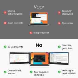 Blerron Flex - 15.3 Inch - Portable Monitoren - Slechts 1.3 KG - Draagbare Monitor - Portable Monitor - Beeldscherm - USB-C/HDMI - 1920x1200 FHD — thumbnail 18