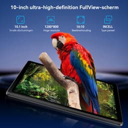 Hotlight G13L Tablet - Andriod 15 Tablet Met Toetsenbord - Hoes - Stylus - Muis- 30GB RAM+128GB ROM - Octa Core -10.1 inch - Widevine L1 - 6200 mAh - Wifi 6 - Zwart — thumbnail 3
