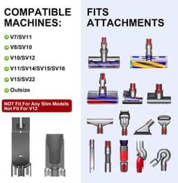 Opbergbeugel/accessoirehouder geschikt voor Dyson V7 V8 V10 V11 V15 Outsize stofzuiger — thumbnail 2