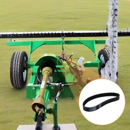Aandrijfriem Grasmaaier - Rubberen Riem - Gazon Onderhoud - Slijtvast Flexibel - 16mm Omtrek 451mm - Zwart — thumbnail 2