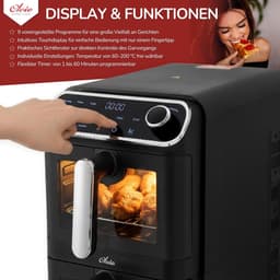 Heteluchtfriteuse met Dubbele Kamer 11L Verticaal XL 2460W Digitale Programma's — thumbnail 6