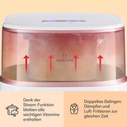 Compacte Heteluchtfriteuse met 7.5L XL Capaciteit en Stoomfunctie — thumbnail 2