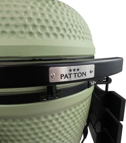 Patton Premium Large 21" Kamado met Onderstel en Zijtafels - Rooster Ø47 cm - Olijfgroen — thumbnail 5