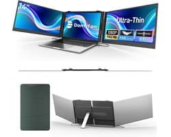 Draagbare Dubbele Monitor voor Laptop 14 Inch Dual HD 1080P - Plug & Play