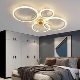 Plafondventilator met Verlichting - Ventilator voor Slaapkamer - Air Cooler met Afstandsbediening - Stil — thumbnail 1