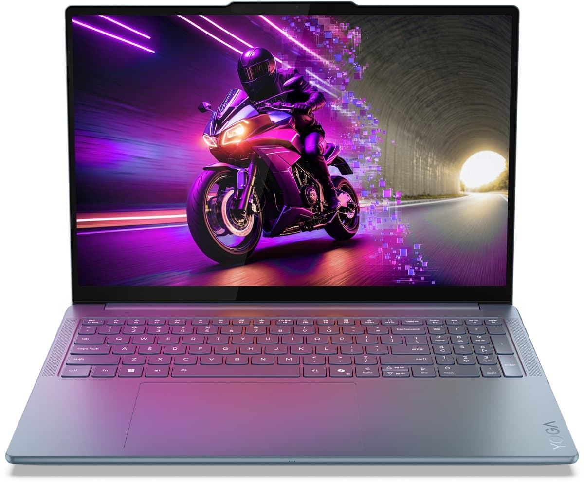 Lenovo Yoga Pro 9 16IAH10 Intel Core Ultra 9 285H Laptop 40,6 cm (16") Touchscreen 3.2K 64 GB LPDDR5x-SDRAM 1 TB SSD NVIDIA GeForce RTX 5070 Wi-Fi 7 (802.11be) Windows 11 Home Engels Blauwgroen — afbeelding 1