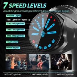 Elektrische fascia-massagepistool, fitnessmassagepistool, 12-delige set, USB-massager, meerdere snelheidsinstellingen — thumbnail 5