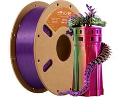 Zijdeachtig PLA Filament 1.75mm 1KG Drie Kleuren Rood Paars Groen voor 3D Printer