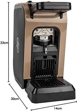 Koffiezetapparaat voor ESE-pads 44mm Taupe - Compact en Eenvoudig in Gebruik — thumbnail 4