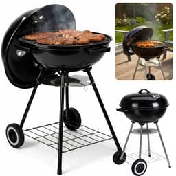 Cheqo® Houtskoolbarbecue - Houtskool Bbq - Kogelbarbecue - Barbecue Op Wielen - Kogelbarbecue Met Deksel - Houtskoolbarbecue Met Deksel - Houtskoolgrill - Tuinbarbecue - Buiten Barbecue - Zwarte Houtskoolbarbecue — thumbnail 1