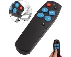 Deze afstandsbediening met 7 toetsen is speciaal ontworpen voor senioren. Hij is universeel en compatibel met alle tv's en infraroodapparaten zoals televisies, receivers, dvd-spelers, cd-spelers en audiospelers.