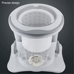 Mini Wasmachine met Centrifuge - Handmatige Centrifuge voor Ondergoed, Sokken & Babykleding - Compact Droogapparaat voor Reizen & Camping — thumbnail 3