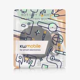 kwmobile cover voor oordopjes case - geschikt voor Shokz OpenFit 2+ T921 - Trendy beschermhoes draadloze oordopjes in zwart — thumbnail 4