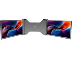Draagbare Monitor - Dubbel Scherm - Multitasken - FHD IPS Resolutie - 14 Inch - Zilver