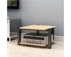 Videokast Meubels - Multimedia Rek - Home Cinema - Stalen Frame Constructie - 3 Niveaus Beschikbaar - Geel