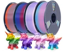 Regenboog PLA Filament Bundel 4KG Multicolor 1.75mm voor 3D-printer