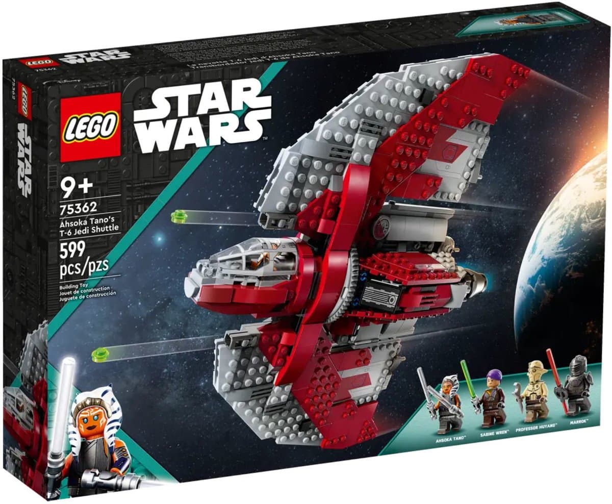 LEGO Star Wars Ahsoka Tano's T-6 Jedi shuttle Bouwbaar Ruimteschip - 75362 — afbeelding 1