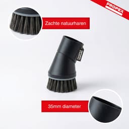 Propex Parts Universele Stofzuigermond - Plumeau met Natuurhaar - Draaibaar & Krasvrij - Ø35 mm — thumbnail 3