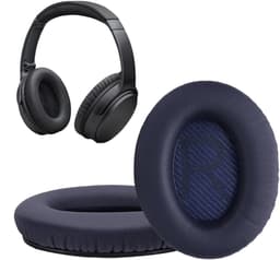 kwmobile 2x oorkussens geschikt voor Bose Quietcomfort 35 35II 25 15 / QC35 QC35II QC25 QC15 - Earpads voor koptelefoon in donkerblauw — thumbnail 1