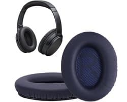 kwmobile 2x oorkussens geschikt voor Bose Quietcomfort 35 35II 25 15 / QC35 QC35II QC25 QC15 - Earpads voor koptelefoon in donkerblauw