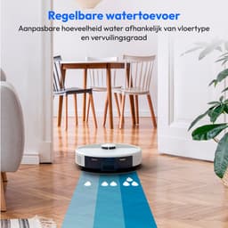 MEDION Robotstofzuiger met afzuigstation en dweilfunctie X22 SW+ (lasernavigatie, 5.000 Pa, 2-in-1, nauwkeurige mapping, no-go zones, meerdere etages, MD 100021) grijs — thumbnail 6