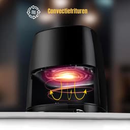 Zyrex® Mini airfryer - Airfryer - Airfryer klein - Zwart - ‎25cm x 30cm x 35cm — thumbnail 4