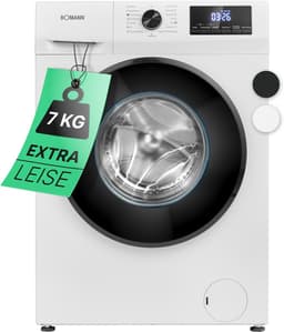Bomann WA 7175 W Wasmachine - 7KG - 1400 toeren - 15 programma's - Stoomfunctie - Energieklasse A - 10 jaar motorgarantie — thumbnail 1