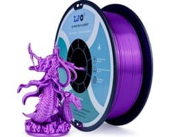 3D Print Filament - PLA Materiaal - Modelbouw - Zijdeglans Afwerking - 1kg 1.75mm - Paars