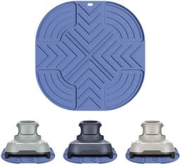 2 stuks geschikt voor NinjaFN101GY airfryer hittebestendig matje, aanrechtbeschermingsmat, antislip siliconen hittemat, geschikt voor airfryer, koffiemachine, broodrooster, airfryer koffiemachine, enz. — thumbnail 1