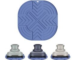 2 stuks geschikt voor NinjaFN101GY airfryer hittebestendig matje, aanrechtbeschermingsmat, antislip siliconen hittemat, geschikt voor airfryer, koffiemachine, broodrooster, airfryer koffiemachine, enz.
