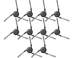 Dreame Aqua10, L40, L50, Matrix10, X40 en X50 Serie Zijborstelset (10 Stuks, Plus.Parts® alternatief voor RSB14)