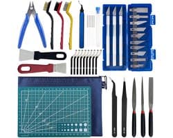 Killogood 3D printer accessoire set - 3D printer gereedschapsset - 41-delige 3D printer gereedschapsset - inclusief nozzle reinigingsset - ontbraamgereedschap en tang - voor het reinigen en onderhouden van 3D printers.