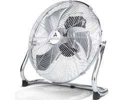 AERSON vloerventilator 60 cm | waaier met drie standen 200W | staande ventilator | hoge luchtstroom | robuuste metalen uitvoering | hellingshoek ca. 110 graden — afbeelding 1