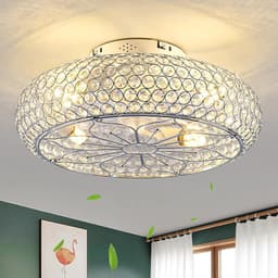 Plafondventilator met Licht en Afstandsbediening - 50,8 cm Diameter — thumbnail 4