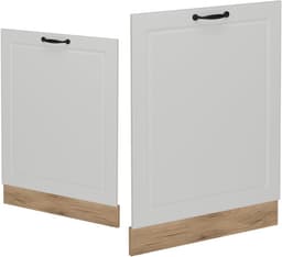 Vaatwasserfrontpaneel - Keukenpaneel - Keuken Upgrade - Aanpasbaar Ontwerp - 60 cm Breed - Wit Landhuis — thumbnail 4