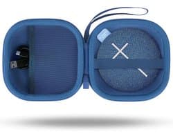 Draagbare Speaker Hoes - Beschermhoes - Veilig Transport - Waterdicht Schokbestendig - 14.9 x 14.4 x 7.8 cm - Blauw