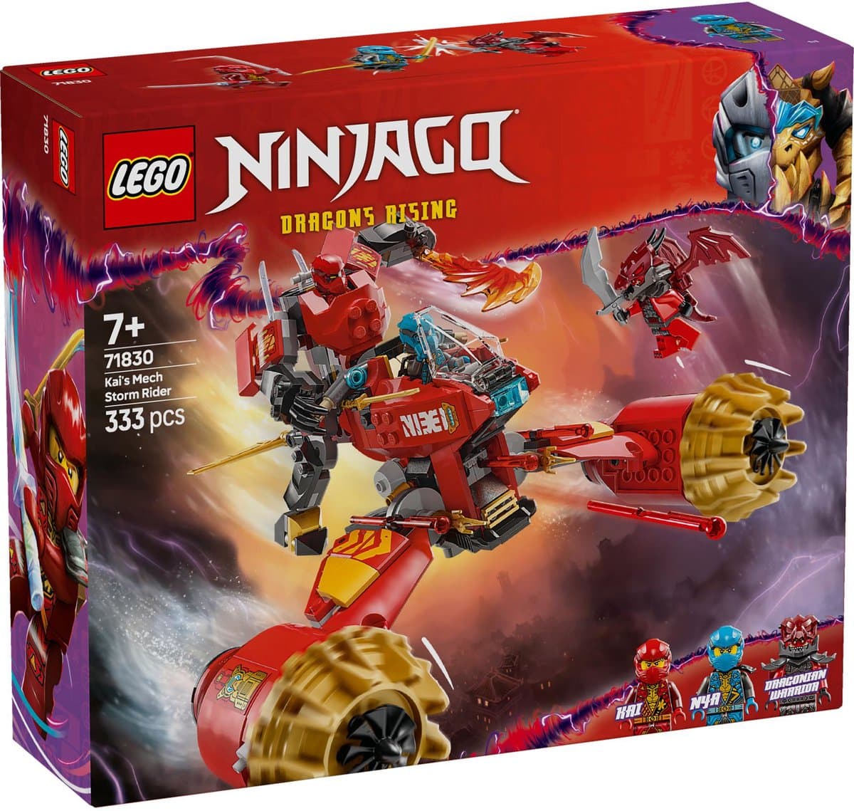 LEGO Ninjago - Kai's mechastormvoertuig Constructiespeelgoed — afbeelding 1