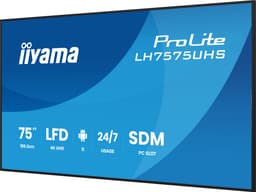 iiyama LH7575UHS-B2AG beeldkrant Digitale signage flatscreen 190,5 cm (75") LCD Wifi 500 cd/m² 4K Ultra HD Zwart Type processor Android 11 24/7 — thumbnail 4