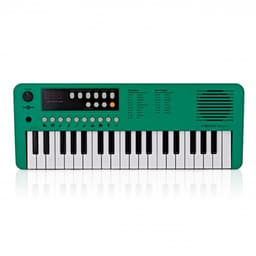 VISIONKEY-1 Mini Elektrisch Keyboard met 37 Toetsen - Draagbaar Toetsenbord Piano voor Kinderen & Beginners - Groen — thumbnail 1