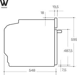 Wiggo WO-BFA610(G) - Inbouw heteluchtoven - 73L - Airfryer functie - Hetelucht - Soft Close deur - Telescooprails - Energieklasse A - Grijs - 5 jaar garantie — thumbnail 12