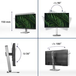 Philips 24B2G5200 - Duurzame Ergonomische 24 Inch Eco Monitor – Full HD IPS – 100Hz – Verstelbaar – 5 Jaar Garantie — thumbnail 2