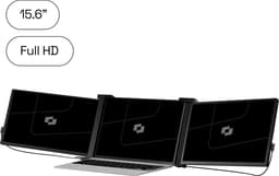 Screenmate® Expand Portable Monitor 15,6” - Portable Monitor Full HD + HDR - Draagbare Monitor met Beschermhoes - Extra Scherm Laptop - Draagbaar Beeldscherm - Zwart — thumbnail 1