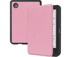 Hoes Geschikt voor Kobo Clara Colour - Luxe E-reader Bescherm Case - Hoesje Book Cover - Roze